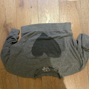 Chaser grey heart sweatshirt